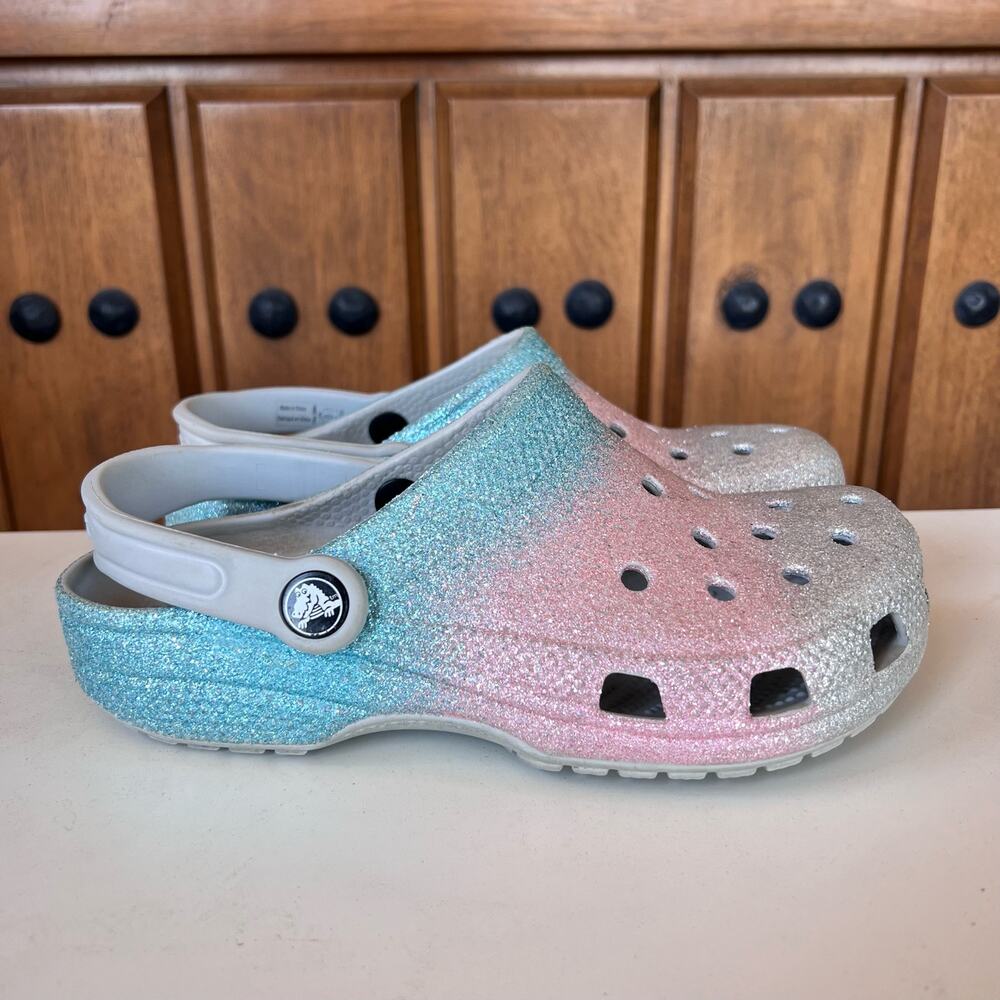 CROCS Glitter Ombré Size J4